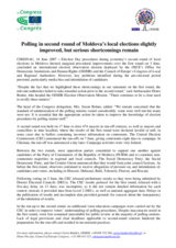 Moldova, Local Elections, Second Round, 17 June 2007: Press Statement