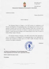 Response by the Delegation of Hungary to the Questionnaire on the Code of Conduct on Politico-Military Aspects of Security