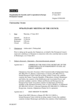 Journal of the 957th Plenary Meeting of the Permanent Council