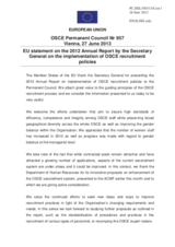 Statement by the Irish Presidency of the Council of the EU in response to the address by the Executive Secretary of the Commonwealth of Independent States, H.E. Sergey Lebedev