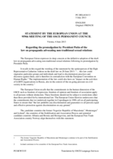 Statement by the Lithuanian Presidency of the Council of the EU on the human rights of lesbian, gay, bisexual and transgender persons in the Russian Federation