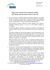 Report on the activities of the Chairperson-in-Office