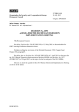 Permanent Council Decision No. 1090