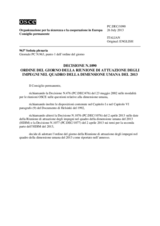 Decisione N.1090 del Consiglio permanente