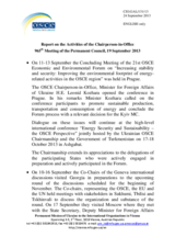 Report on the Activities of the Chairperson-in-Office