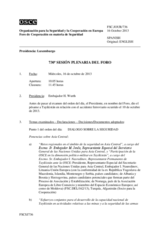 Diario de la 730ª Sesión plenaria del Foro de Cooperación en materia de Seguridad  