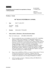 Journal de la 967ème séance plénière du Conseil