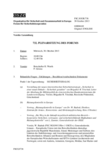 Journal der 732. Plenarsitzung des Forums