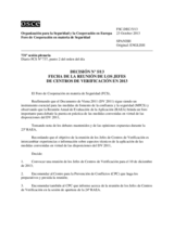 Decisión Nº 5/13 del Foro de Cooperación en materia de Seguridad