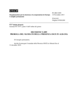 Decisione N.1095 del Consiglio permanente