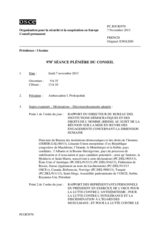 Journal de la 970ème séance plénière du Conseil