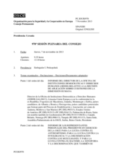Diario de la 970ª Sesión plenaria del Consejo Permanente 