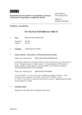 Journal de la 735ème séance plénière du Forum