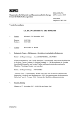 Journal der 735. Plenarsitzung des Forums