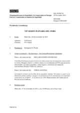 Diario de la 735ª Sesión plenaria del Foro de Cooperación en materia de Seguridad  