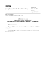 Décision No 1104 du Conseil permanent