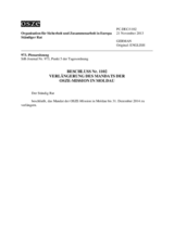 Beschluss Nr. 1102 des Ständigen Rates
