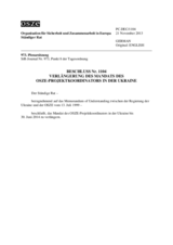 Beschluss Nr. 1104 des Ständigen Rates