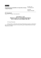Decisión Nº 1100 del Consejo Permanente
