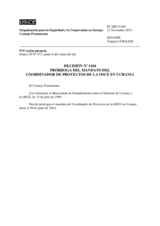 Decisión Nº 1104 del Consejo Permanente