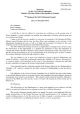 Satement by H.E. Mr. Edward Nalbandian, Minister of Foreign Affairs