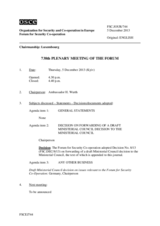Journal of the 738th Plenary Meeting of the Forum for Security Co-operation 