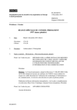 Journal de la 975ème séance spéciale du Conseil permanent