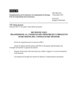 Decisione N.8/13 del Foro di cooperazione per la sicurezza