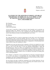 Statement by H.E. Mr. Ivan Mrkic, Minister of Foreign Affairs