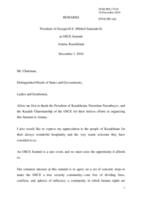 Statement by H.E. Mr. Mikheil Saakashvili, President, Georgia