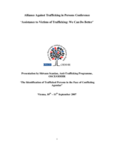 The Identification of Trafficked Persons in the Face of Conflicting Agendas
