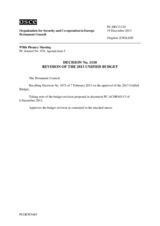 Permanent Council Decision No. 1110