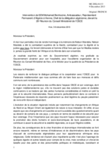 Statement by H.E. Mr. Mohamed Benhocine, Ambassador, Permanent Representative