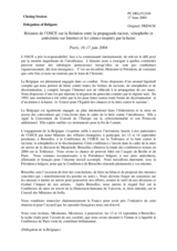 Closing Session: Statement by Delegation of Belgium