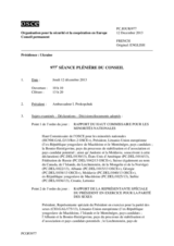 Journal de la 977ème séance plénière du Conseil