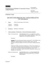 Diario de la 976ª Sesión extraordinaria del Consejo Permanente 