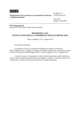 Decisione N.1111 del Consiglio permanente