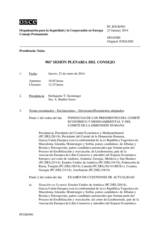 Diario de la 981ª Sesión plenaria del Consejo Permanente 