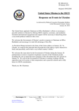 Statement by the Delegation of the United States on the situation in Ukraine in response to the report on the activities of the Chairperson-in-Office