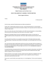 Address by Dunja Mijatović "Media Freedom and the Rule of Law"