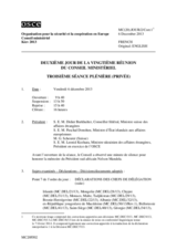 Journal of the Second Day of the 20th Ministerial Council