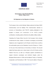 Statement by the Greek Presidency of the Council of the EU on the situation in Ukraine 
