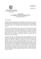 Statement by the Delegation of Moldova on the situation in Ukraine