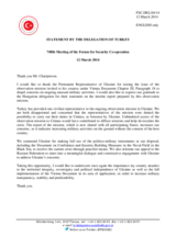 Statement by the Delegation of Turkey on the situation in Ukraine