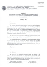 Statement by the Delegation of Armenia on the attacks on ethnic Armenians in Kesab, Syria