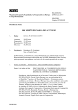 Diario de la 984ª Sesión plenaria del Consejo Permanente 