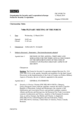 Journal of the 748th Plenary Meeting of the Forum for Security Co-operation 