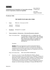 Diario de la 748ª Sesión plenaria del Foro de Cooperación en materia de Seguridad  
