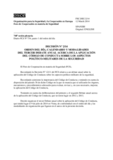 Decisión Nº 2/14 del Foro de Cooperación en materia de Seguridad