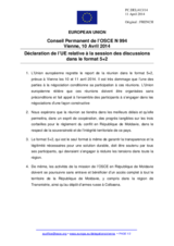 Déclaration de l’UE relative à la session des discussions dans le format 5+2